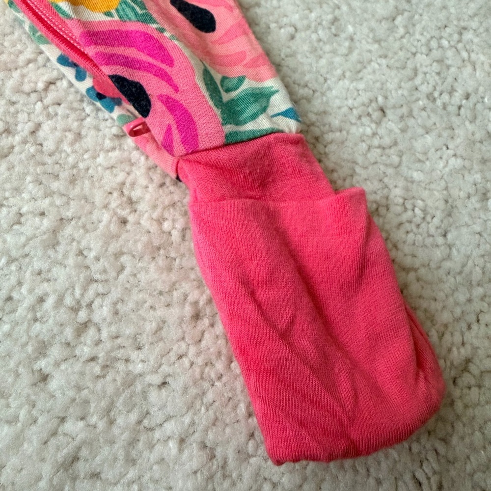 Little Sleepies Pink Floral Kids Zipper Convertible One Piece - size Newborn - Picture 11 of 14